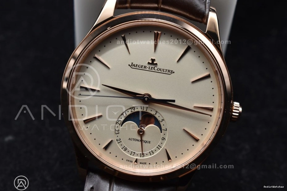 1:1 Dial Moon 908 FreshLook White Leather Master Edition RG SA925 Strap APSF Brown Best Ultra Super on Clone Thin 0310